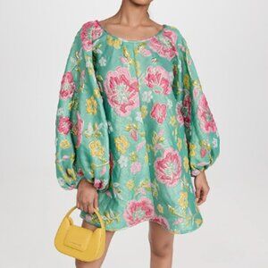 ARIANNE ELMY GREEN "GOOD LUCK" DRESS - SIZE XS